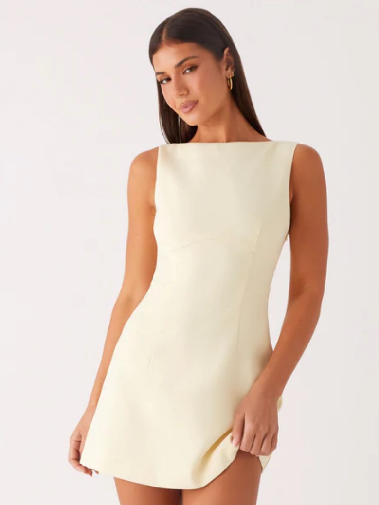 Peppermayo - Lulita Mini Dress - Buttercream Yellow